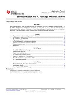 Semiconductor and IC Package Thermal Metrics …