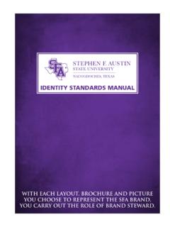IDENTITY STANDARDS MANUAL - University in Texas