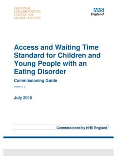 Access and Waiting Time Standard for Children and Young ...