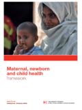Maternal, newborn and child health framework - …