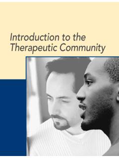 Introduction to the Therapeutic Community