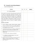 IT - General Controls Questionnaire - ASU