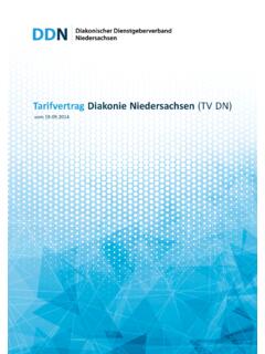 Tarifvertrag Diakonie Niedersachsen (TV DN)