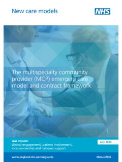 The multispecialty community provider (MCP) emerging care ...