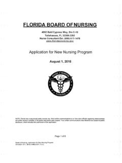 FLORIDA BOARD OF NURSING - floridasnursing.gov