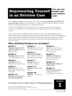 Representing Yourself in an Eviction Case - MassLegalHelp