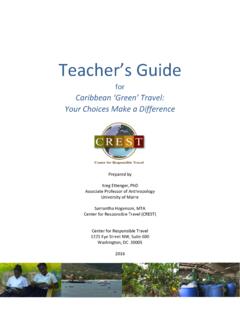 Teachers Guide - Responsible Travel