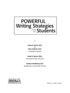 POWERFUL Writing Strategies FOR ALL Students