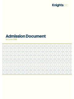 Admission Document - knightsplc.com