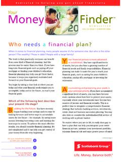 Who needs a financial plan? - Scotiabank Global Site