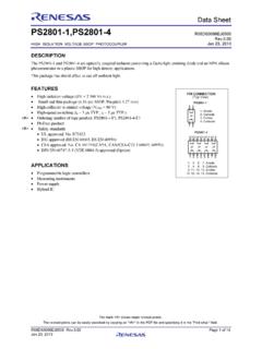 PS2801-1,PS2801-4 Data Sheet - ce L