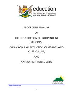 PROCEDURE MANUAL ON THE REGISTRATION OF ... - …