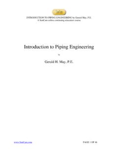 Introduction to Piping Engineering