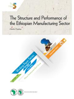 The Structure and Performance of the Ethiopian ...