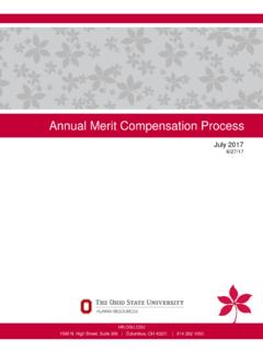 Annual Merit Compensation Process - Ohio State University
