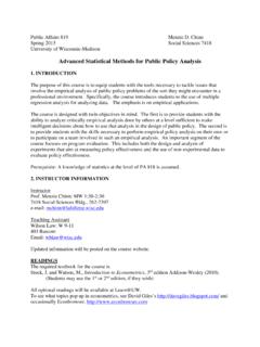 Advanced Statistical Methods for Public Policy Analysis