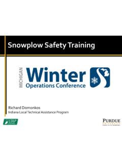Snowplow Safety Training - Michigan Technological University