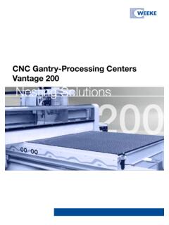 CNC Gantry-Processing Centers Vantage 200 Nesting Solutions
