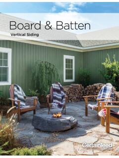 Board &amp; Batten - CertainTeed