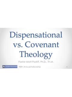 Dispensational vs. Covenant Theology
