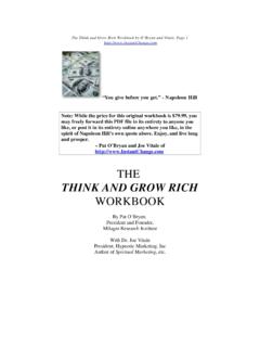THINK AND GROW RICH - the Art of Happiness
