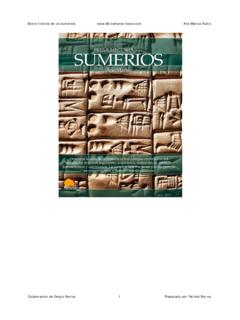 Breve historia de los sumerios …