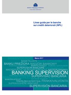 Linee guida per le banche sui crediti deteriorati