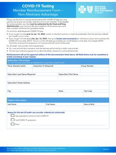 COVID-19 Testing Member Reimbursement Form Non …