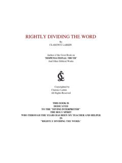 Rightly Dividing The Word - crcnh.org
