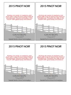 2015 PINOT NOIR - Grayson Cellars