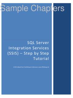 SQL Server Integration Services (SSIS) Step by Step Tutorial