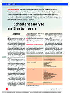 Schadensanalyse an Elastomeren - pongratz-consulting.de