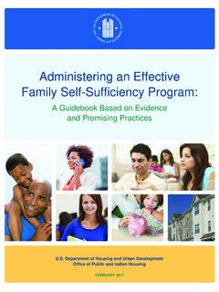 Administering an Effective Family Self-Sufficiency Program