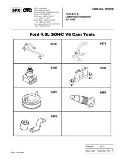 Ford 4.0L SOHC V6 Cam Tools - ecx.images-amazon.com