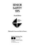 SENIOR SAFETY TIPS - Senior Services