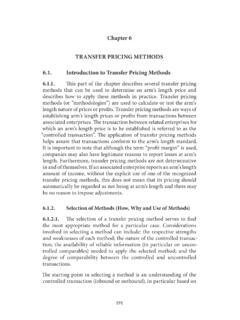 Chapter 6 TRANSFER PRICING METHODS 6ntroduction to ...