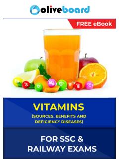 Vitamins - Sources, Benefits and Deficiency Diseases Free ...