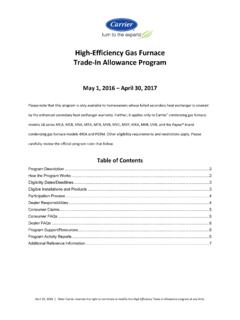 High-Efficiency Gas Furnace Trade-In Allowance Program