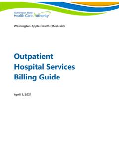Outpatient Hospital Services Billing Guide