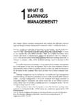 1EARNINGS WHAT IS MANAGEMENT? - Cengage …