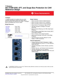 IEC 61000 ESD, EFT, and Surge Bus Protection for CAN ...