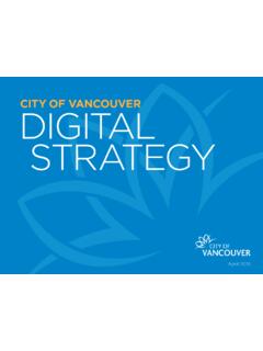 City of Vancouver Digital Strategy