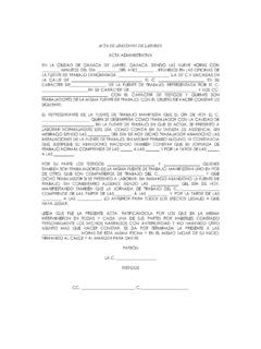 ACTA ABANDONO DE TRABAJO - dineropractico.com.mx
