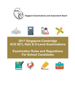 2017 Singapore-Cambridge GCE N(T), N(A) &amp; O-Level ...