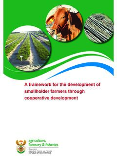 A framework for the development of smallholder farmers ...