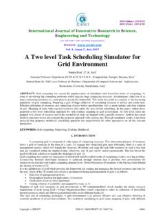 Vol. 6, Issue 7, July 2017 A Two level Task Scheduling ...