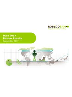 DJSI 2017 Review Results - RobecoSAM