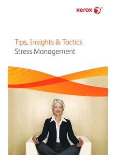 Tips, Insights &amp; Tactics Stress Management