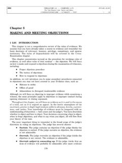 Chapter 5 MAKING AND MEETING OBJECTIONS