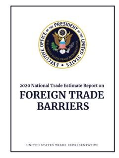 2020 NATIONAL TRADE ESTIMATE REPORT ON FOREIGN …